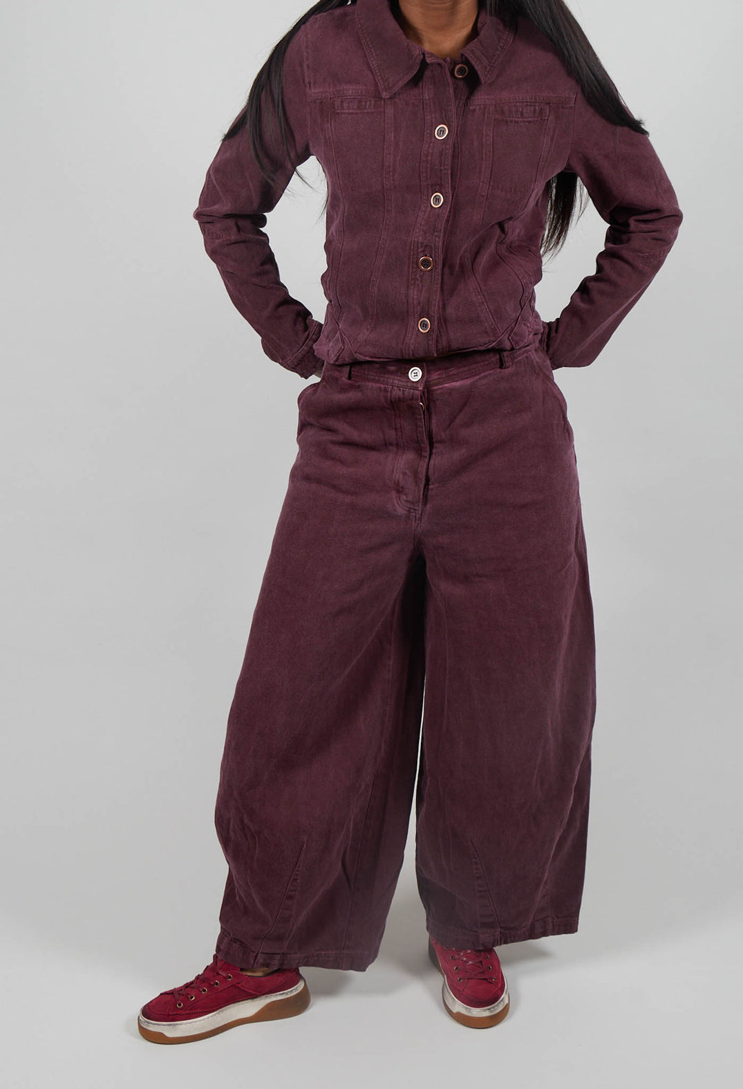 Wide Leg Jeans in Lava Cloud  - 3560102