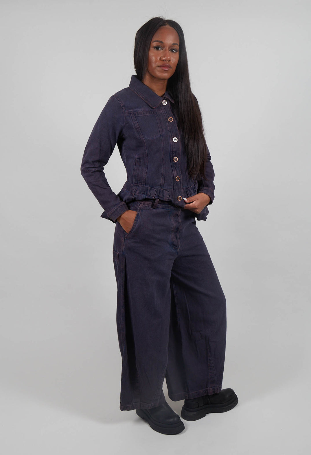Wide Leg Jeans in Crystal Cloud  - 3560102