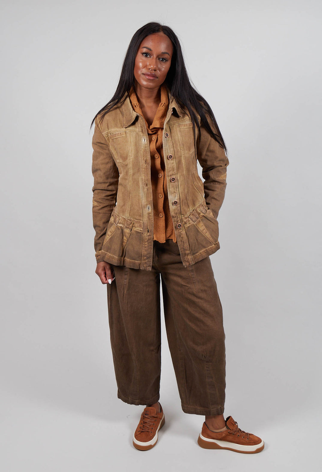 Denim Jacket in Bronze Cloud  - 3561103