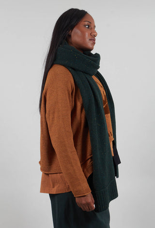 Ribbed Edge Scarf in Forest  - 3627705