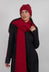Ribbed Edge Scarf in Lava  - 3627705