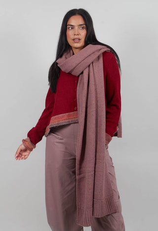 Ribbed Edge Scarf in Crystal  - 3627705