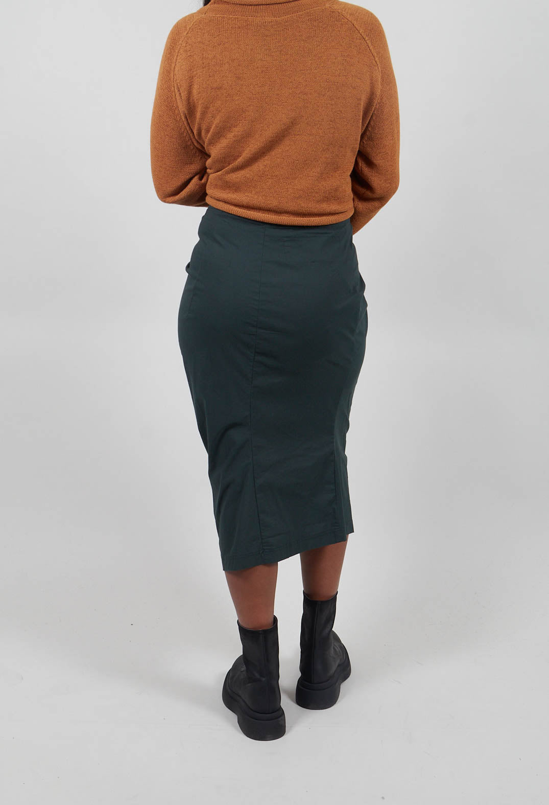 Pull On Pencil Skirt in Forest  - 3630306