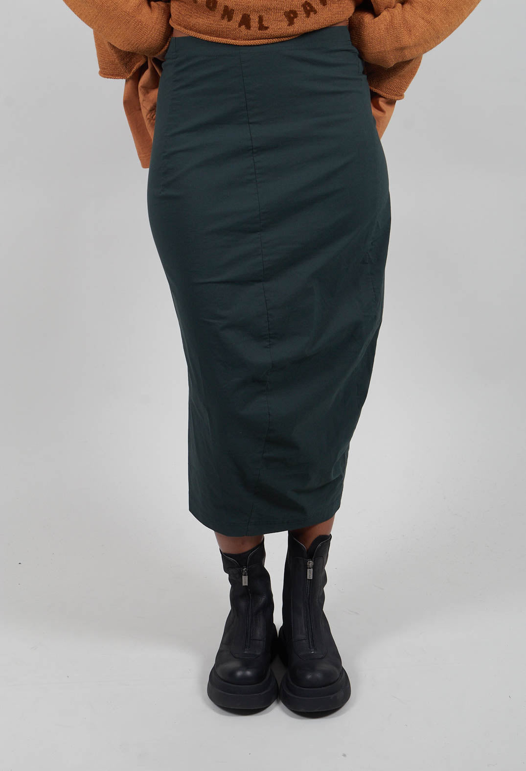 Pull On Pencil Skirt in Forest  - 3630306