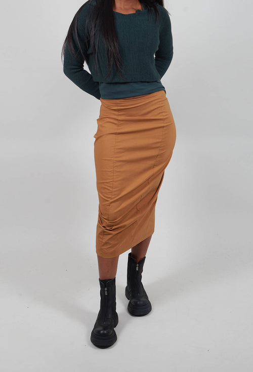 Pull On Pencil Skirt in Bronze  - 3630306