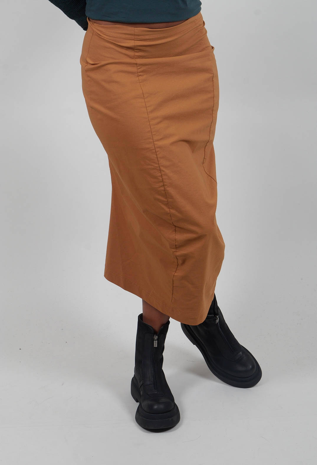 Pull On Pencil Skirt in Bronze  - 3630306