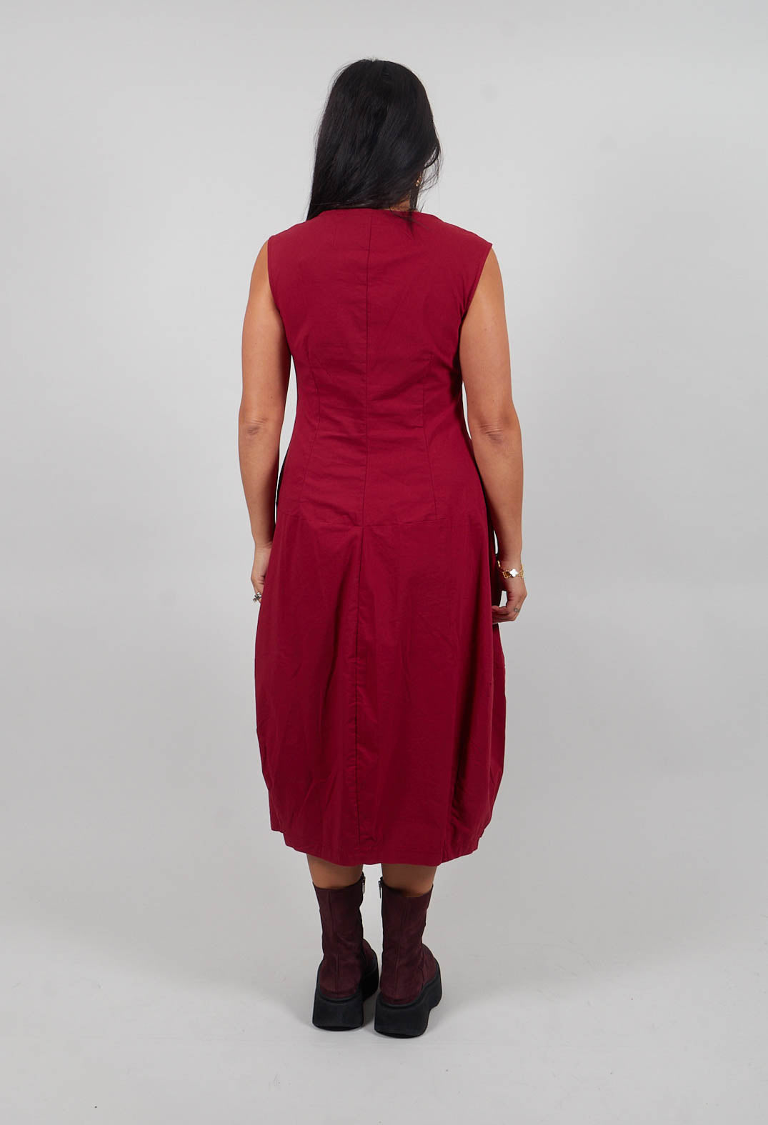 Sleeveless Dress in Lava - 3630908