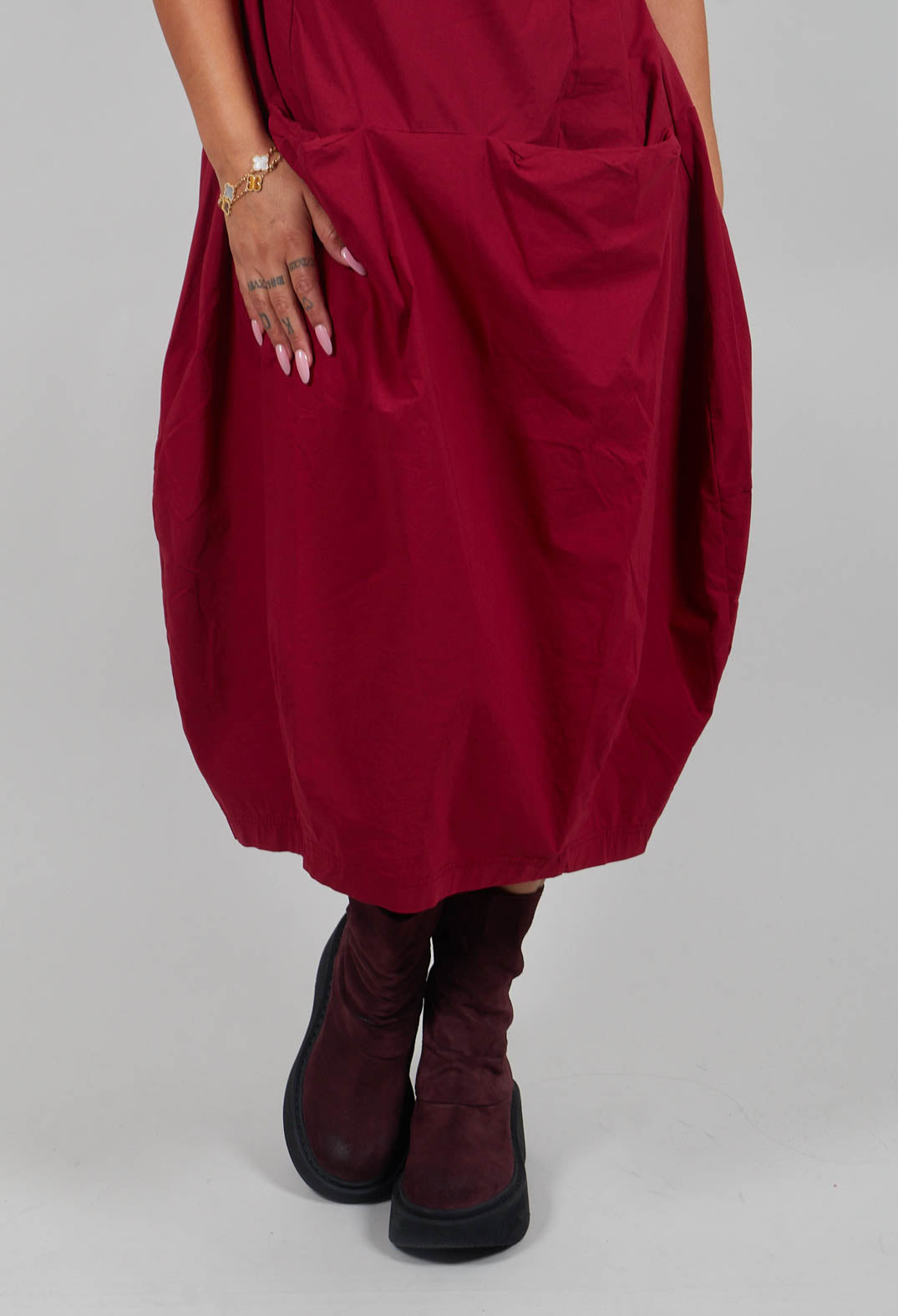 Sleeveless Dress in Lava - 3630908