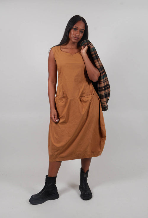 Sleeveless Dress in Bronze  - 3630908