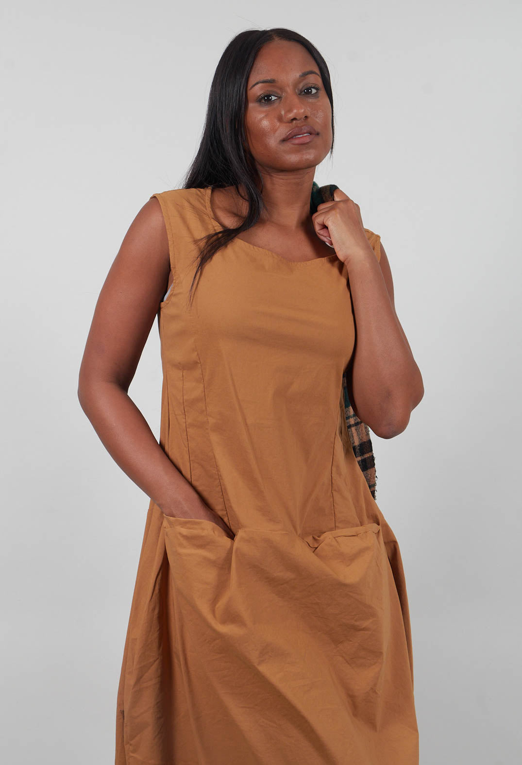 Sleeveless Dress in Bronze  - 3630908