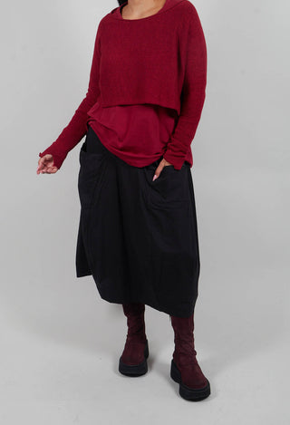 Tulip Skirt in Black  - 3630309