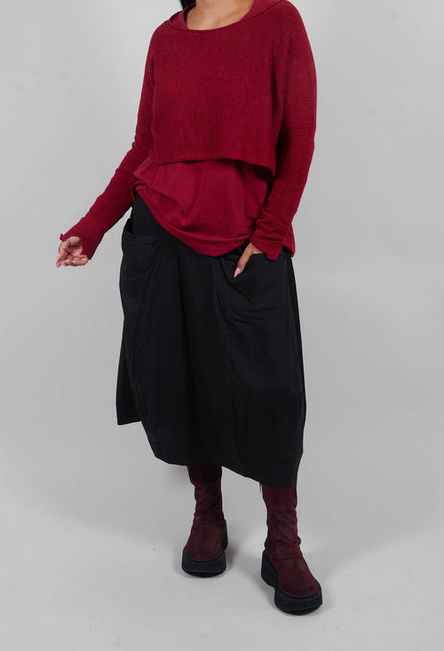 Tulip Skirt in Black  - 3630309