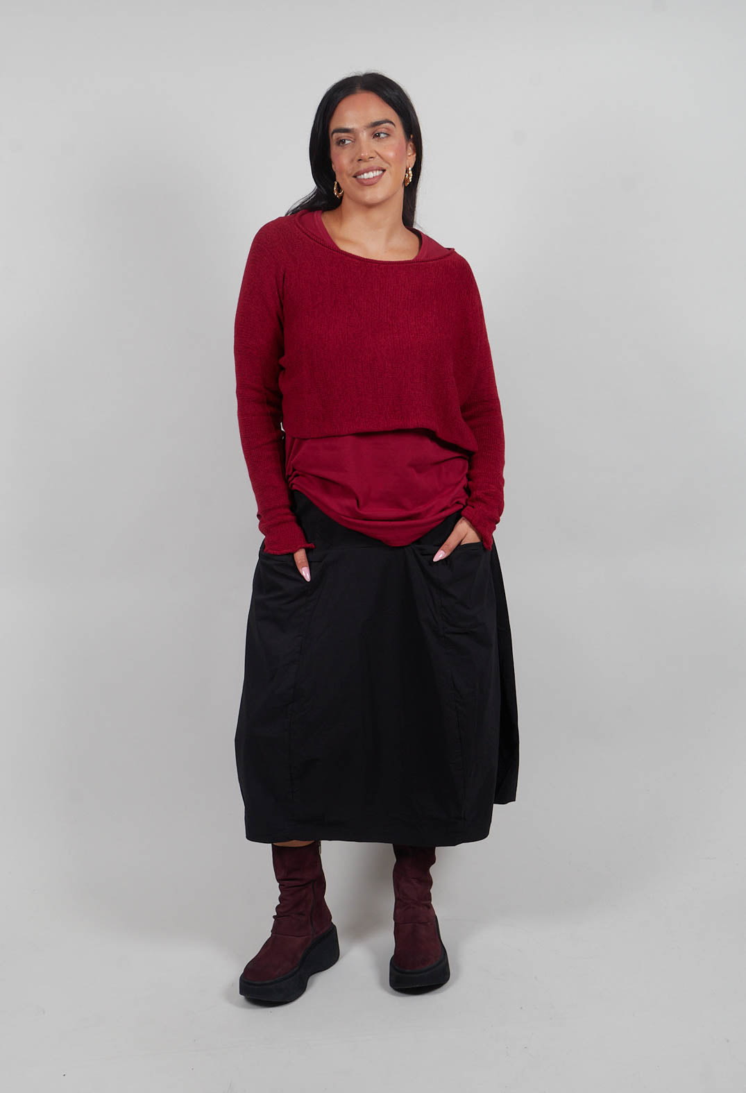 Tulip Skirt in Black  - 3630309