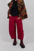 Pull On Balloon Leg Trousers in Lava - 3630111