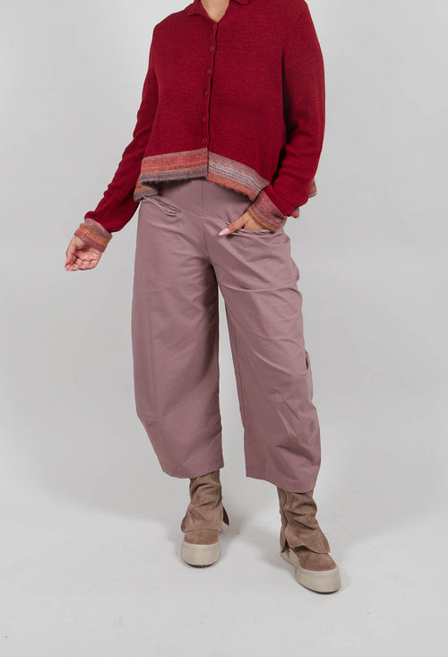 Pull On Balloon Leg Trousers in Crystal  - 3630111