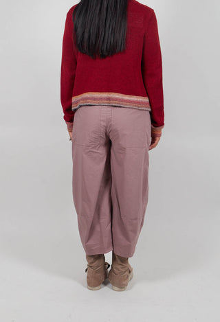 Pull On Balloon Leg Trousers in Crystal  - 3630111