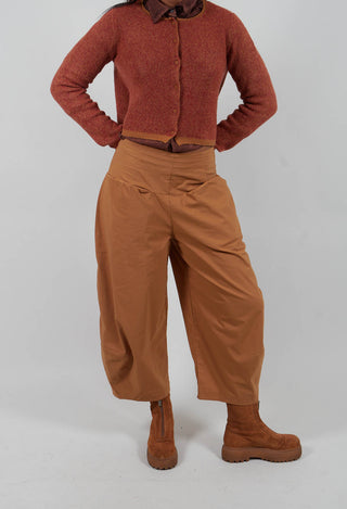 Pull On Balloon Leg Trousers in Bronze  - 3630111