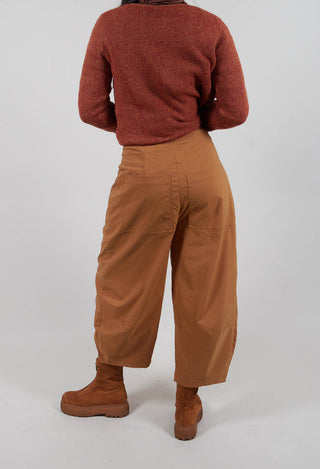Pull On Balloon Leg Trousers in Bronze  - 3630111