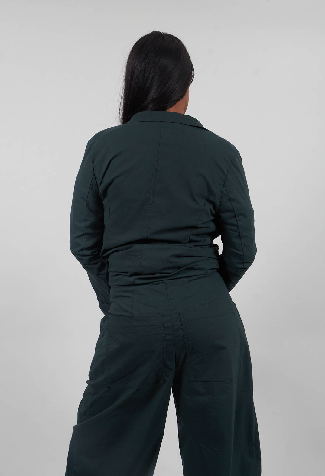 Tulip Hem Jacket in Forest  - 3631113