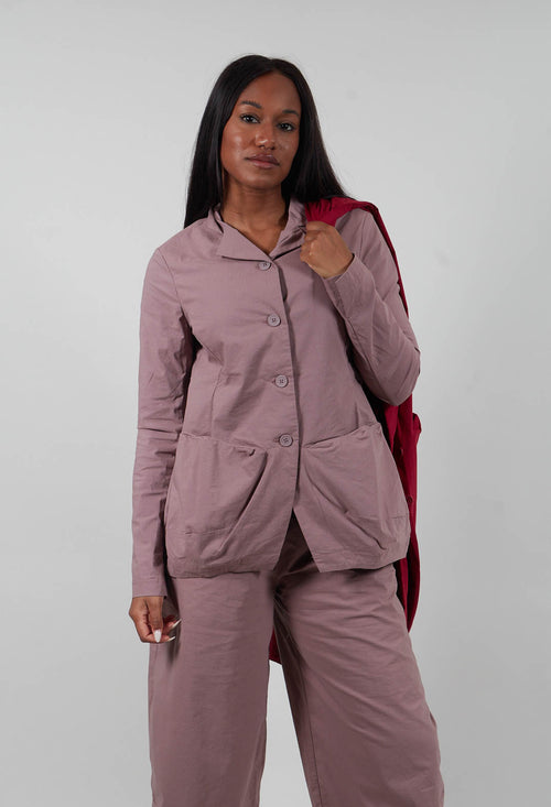 Tulip Hem Jacket in Crystal  - 3631113
