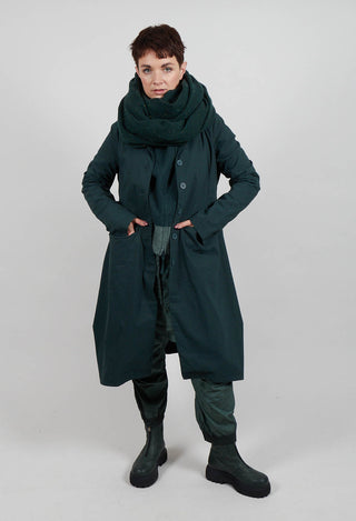 Tulip Hem Coat in Forest - 3631216