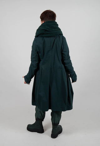 Tulip Hem Coat in Forest - 3631216