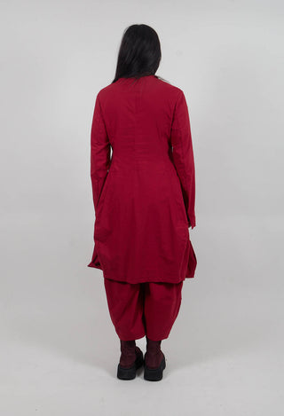 Tulip Hem Coat in Lava  - 3631216