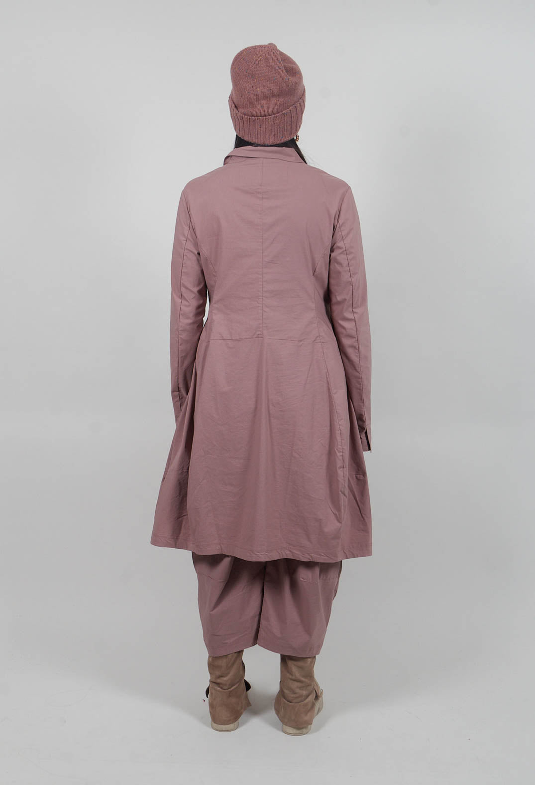 Tulip Hem Coat in Crystal  - 3631216