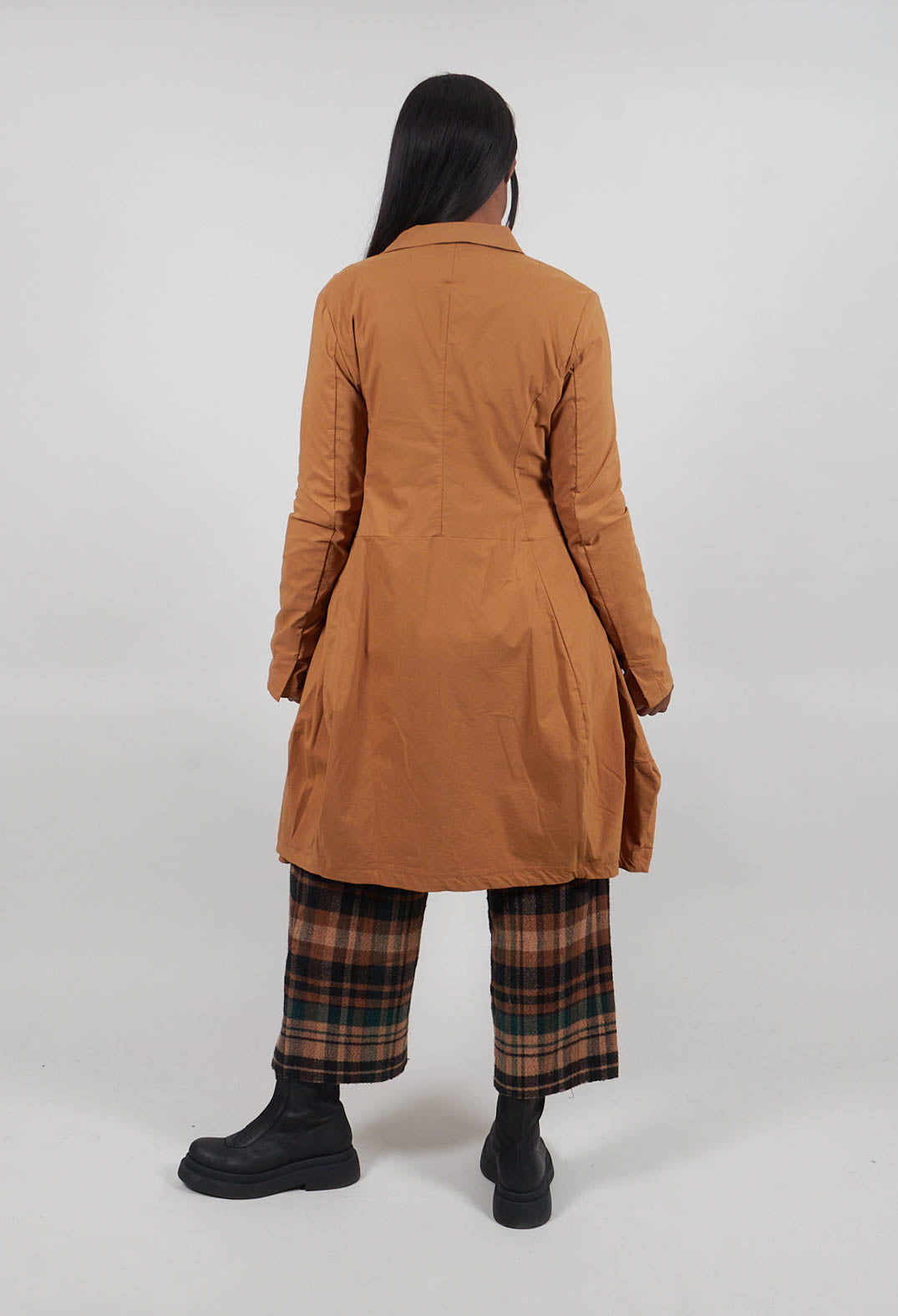 Tulip Hem Coat in Bronze  - 3631216