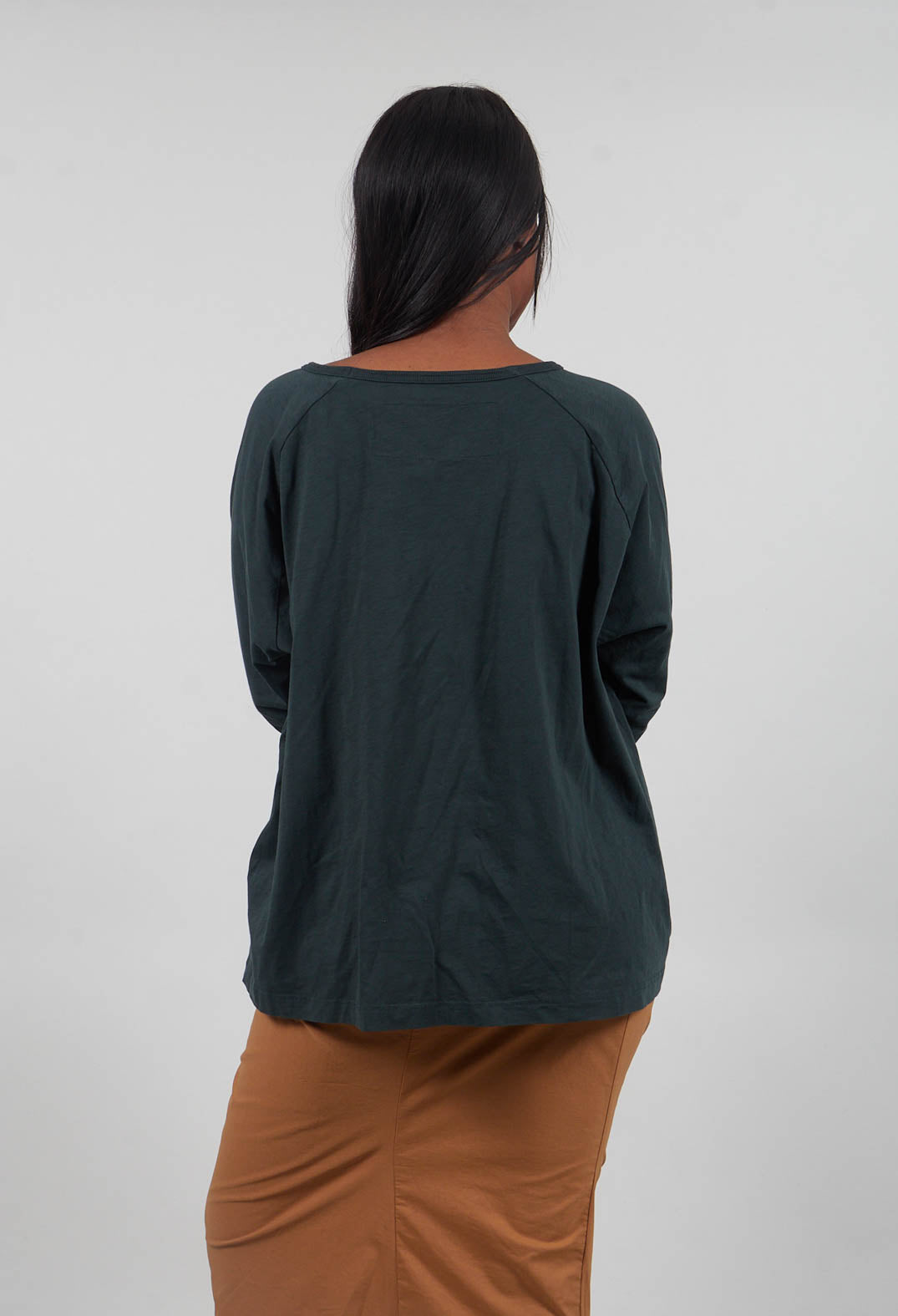 Long Sleeve Top in Forest Print - 3640503