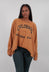 Long Sleeve Top in Bronze Print  - 3640503