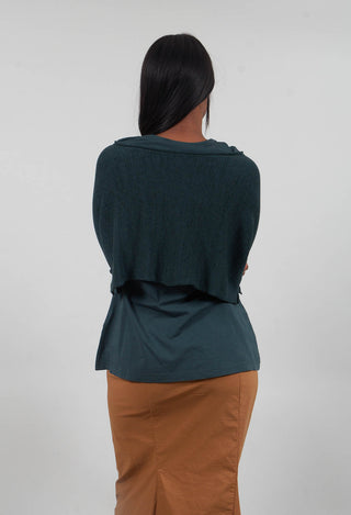 Cropped Fit Jumper in Forest  - 3720712