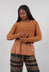 Cropped Fit Jumper in Bronze - 3720712