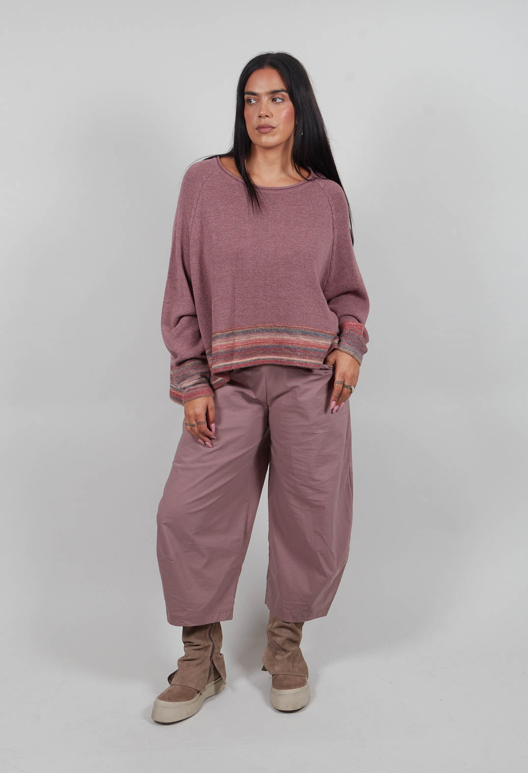 Short Jumper in Crystal Stripe  - 3720703