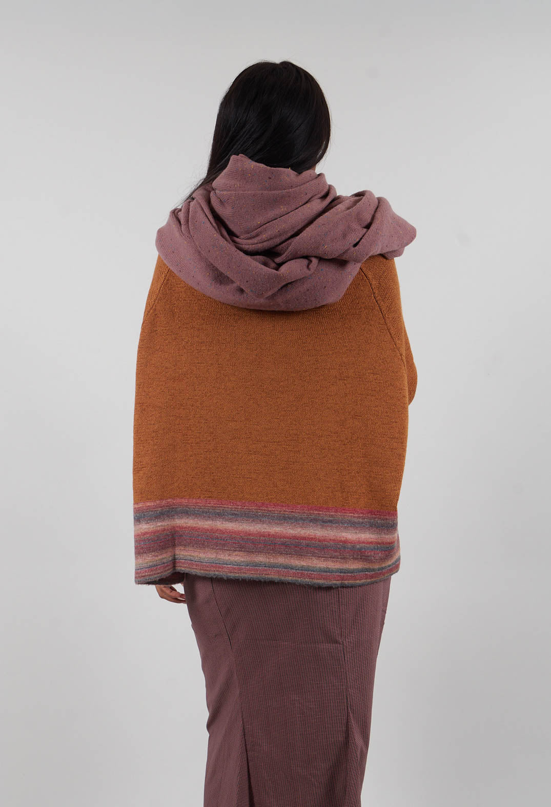 Short Jumper in Bronze Stripe - 3720703