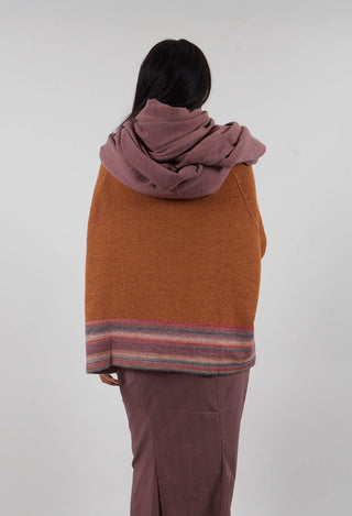Short Jumper in Bronze Stripe - 3720703
