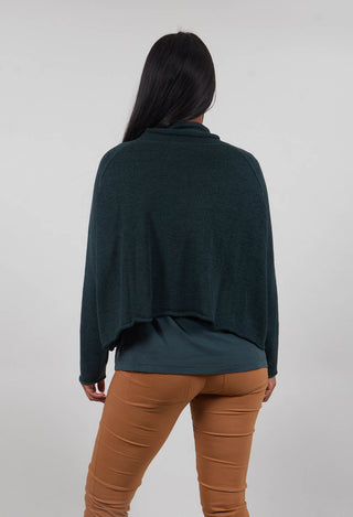 Funnel Neck Jumper in Forest Print  - 3720727