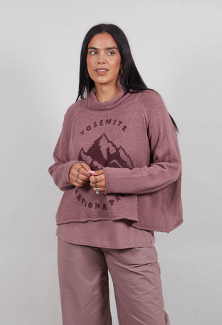Funnel Neck Jumper in Crystal Print  - 3720727