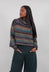 Ribbed Funnel Neck Jumper in Forest Varieté  - 3730708