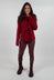 Cropped Cardigan with Raw Edges in Lava - 3897106