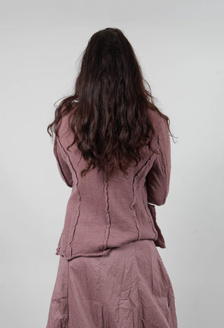 Cardigan with Raw Edges in Crystal  - 3897107