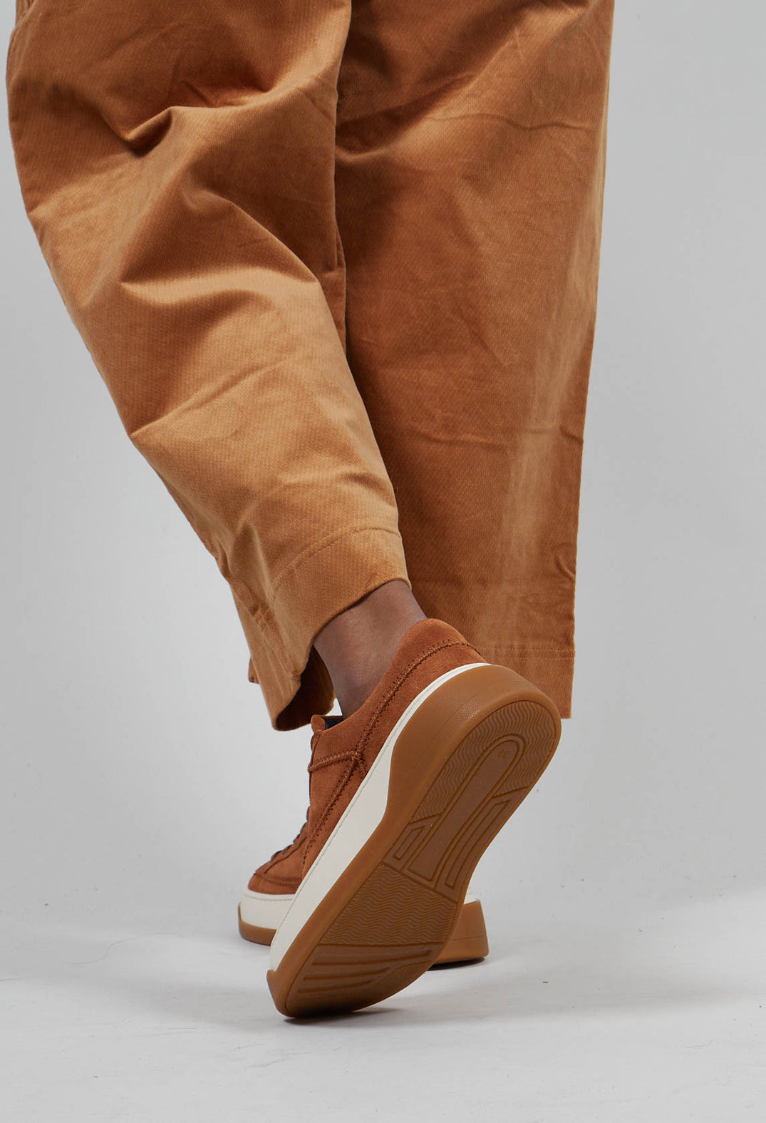 Suede Lace Up Pumps in Bronze  - 3985206
