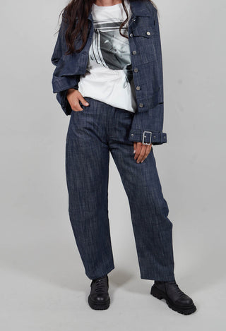 Barrel Jeans in Blu Grafite