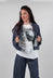 Oversized Buckle Jacket in Blu Grafite