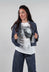 Oversized Buckle Jacket in Blu Grafite