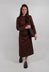 Ruched Dress in Rum Raisin