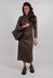 Ruched Dress in Loden Green