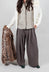 Wide Leg Tailored Trousers in Fango