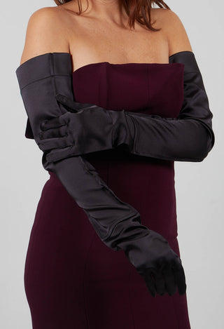 Full Length Gloves in Nero