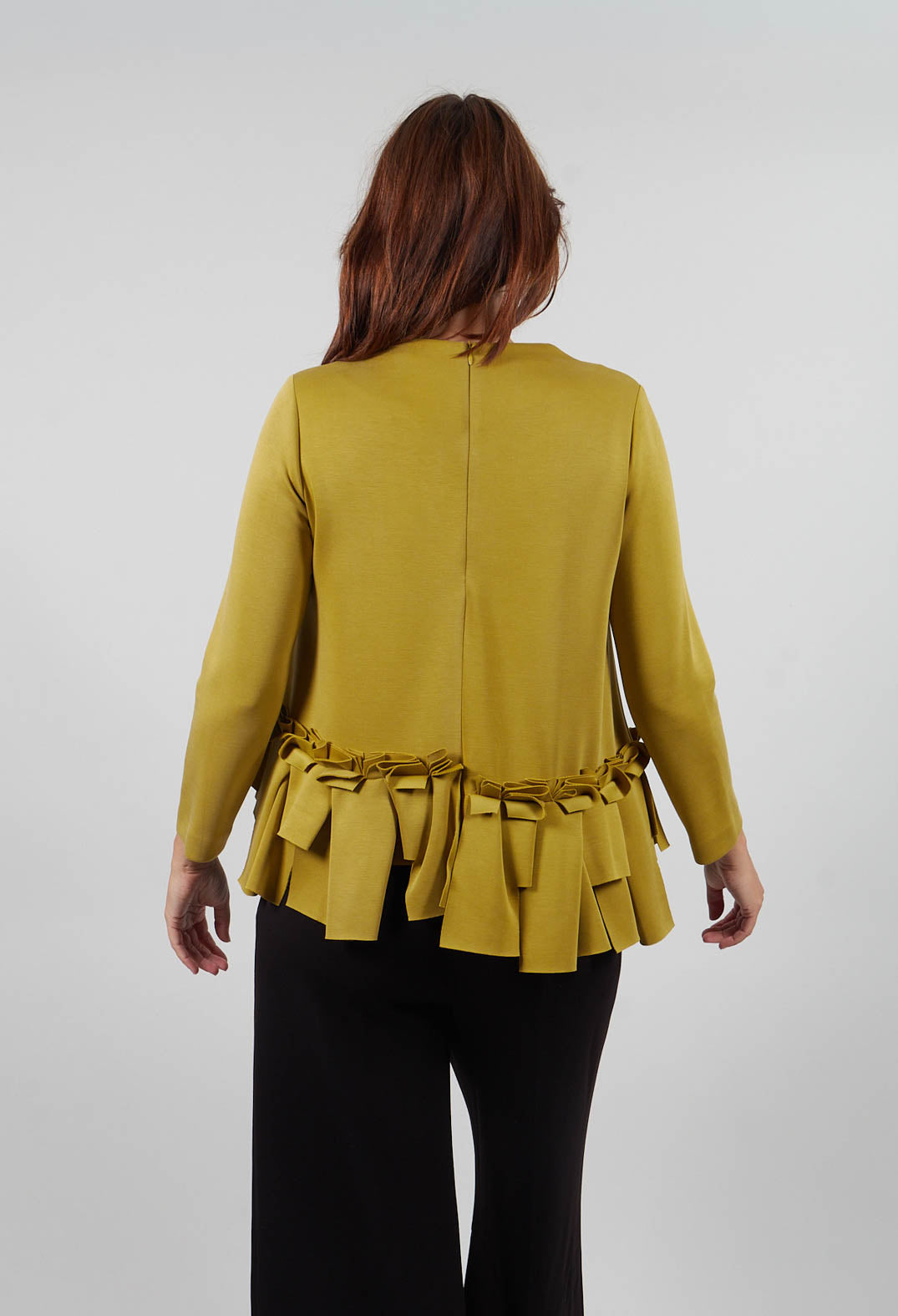 Ruffle Pleated Hem Top in Palma
